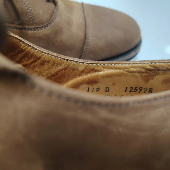 Cole Haan Brown Suade Leather Oxfords Size 11.5 Made In The USA - Picture 7 of 11